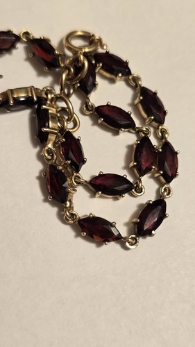 Armband 333 gold granaten - gold,